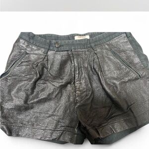 Metallic Gray Women's Shorts